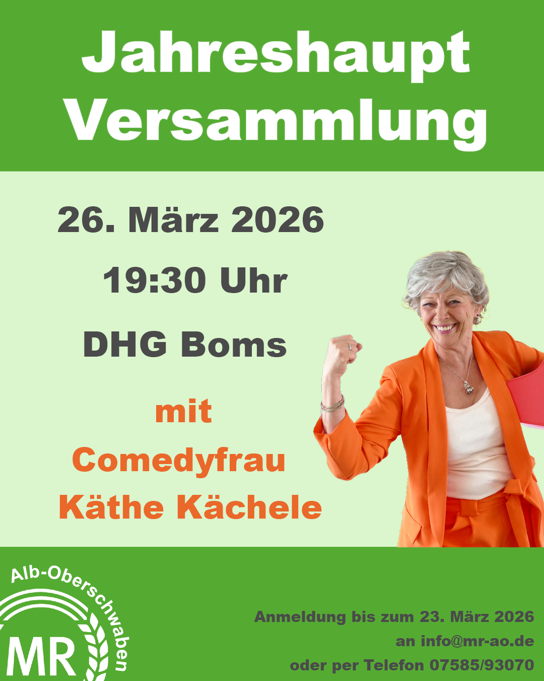 Instagram Post Jahreshauptversammlung 2026